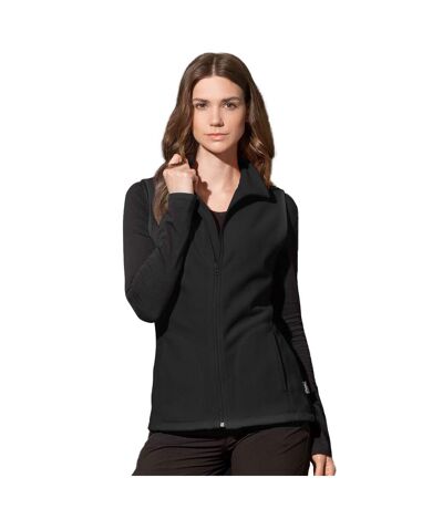 Stedman Womens/Ladies Active Fleece Gilet (Black Opal) - UTAB298
