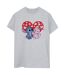 Disney Femmes/Les femmes Lilo & Stitch - T-shirt boyfriend en coton avec des cœurs (Gris sportif) - UTBI30098-1