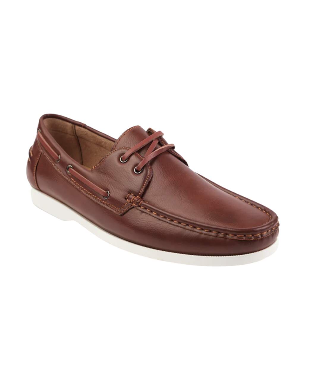 Chaussures bateau lucas homme marron Where's That From-1