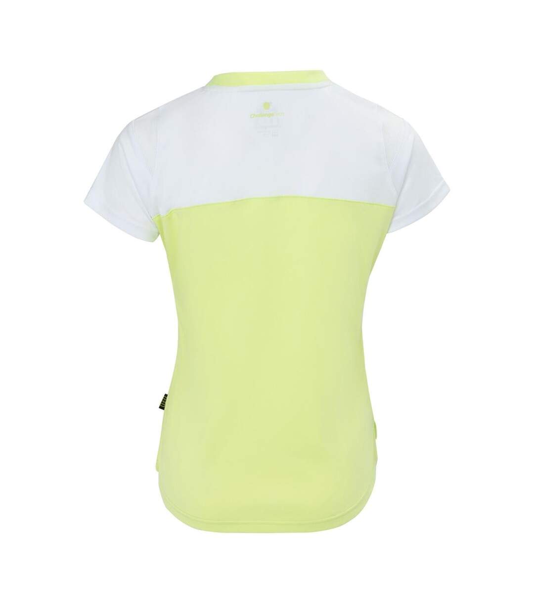 T-shirt Court Femme Blanc Vert Clair Slazenger-2