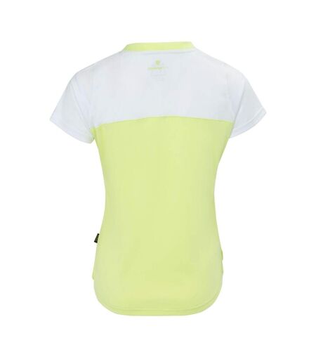 T-shirt Court Femme Blanc Vert Clair Slazenger