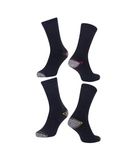 Pack Of 12  Mens Heavy Duty Work Socks  Black Grey Iron Mountain