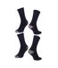 Pack Of 12  Mens Heavy Duty Work Socks  Black Grey Iron Mountain-2