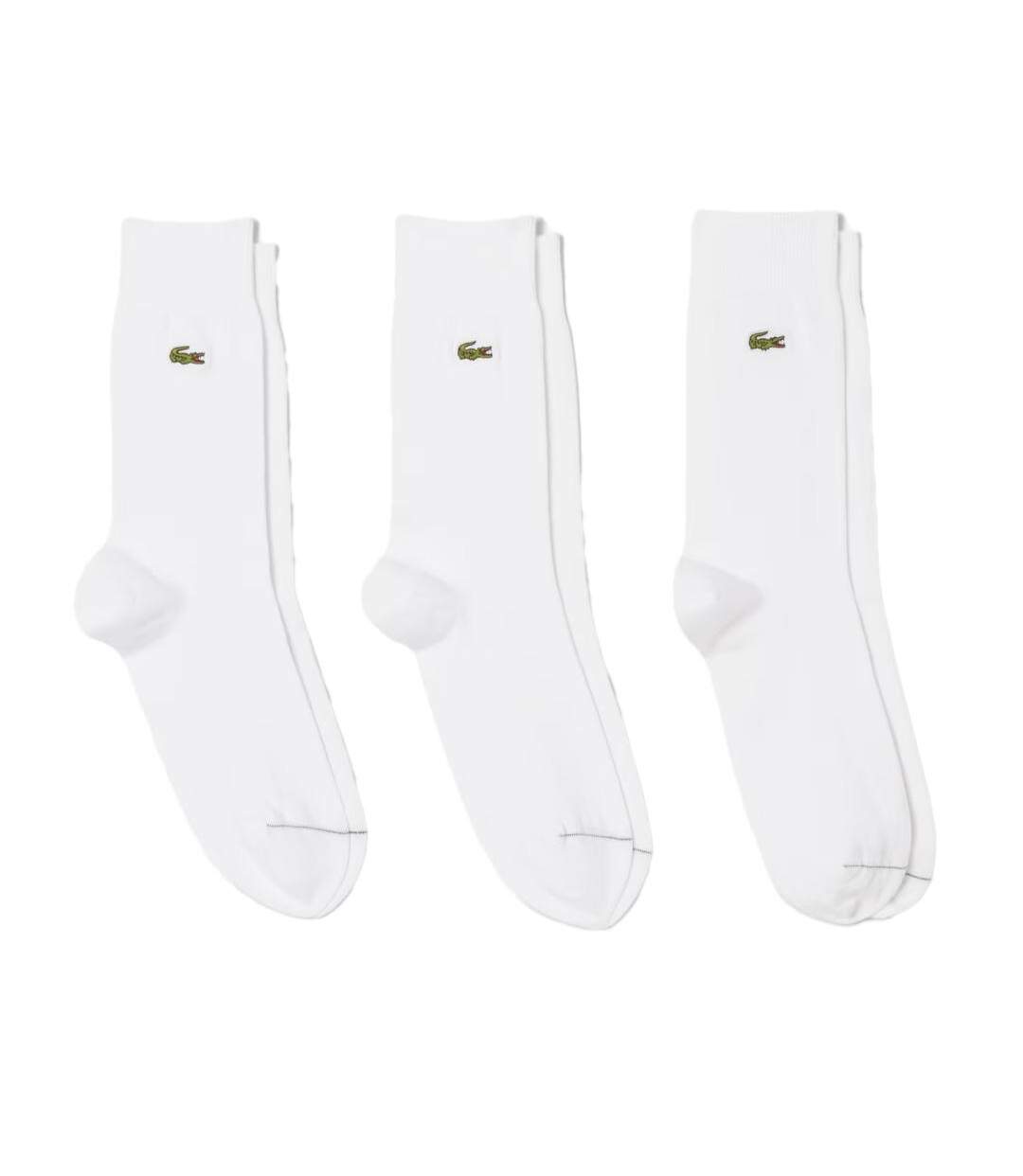 3x paires de chaussettes blanches homme lacoste ra8142 - 39/42-1