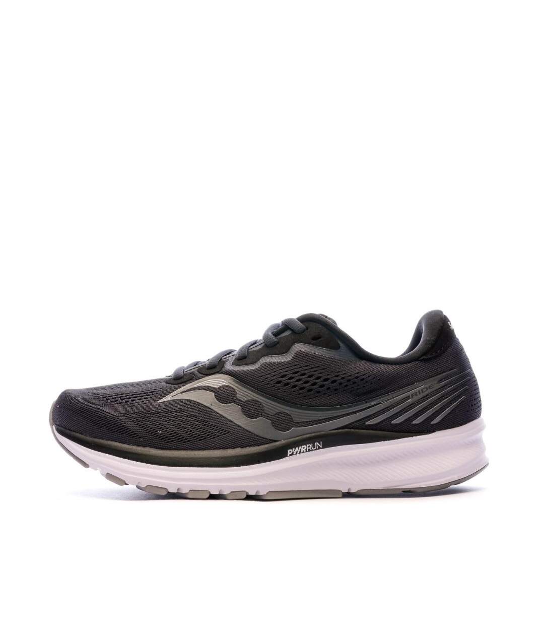 Chaussures de running noires mixte saucony ride 14-1