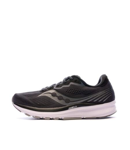 Chaussures de running noires mixte saucony ride 14