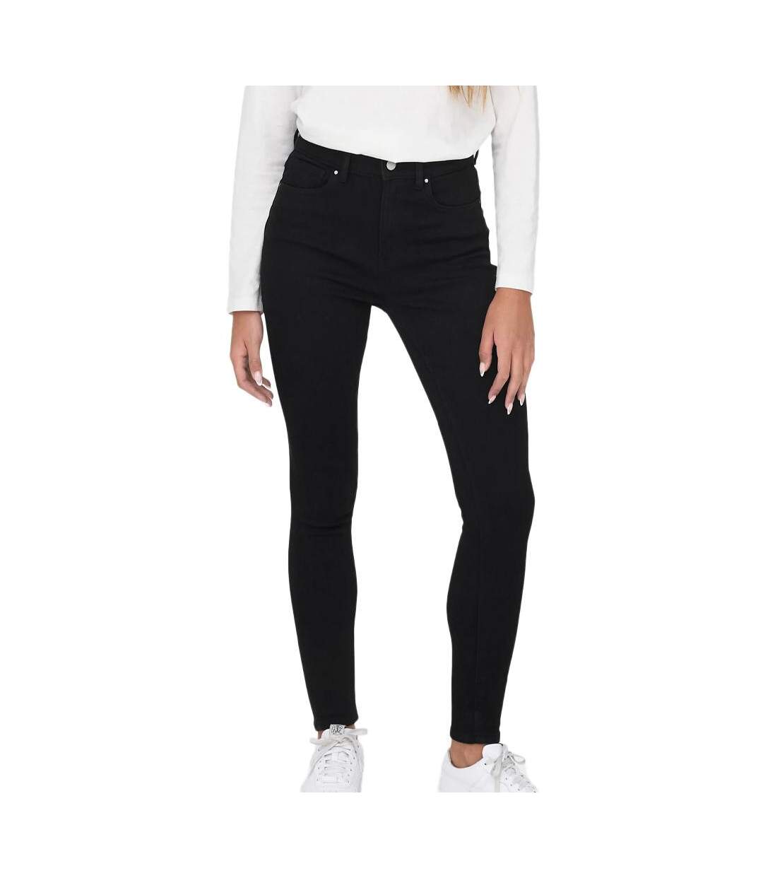 Jean skinny noir femme only mila-1