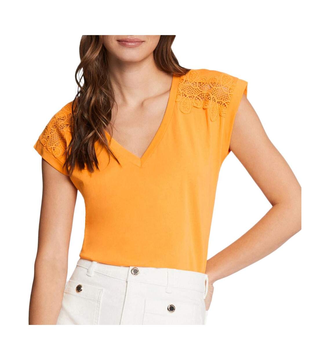 T-shirt Orange Femme Morgan Deci - M