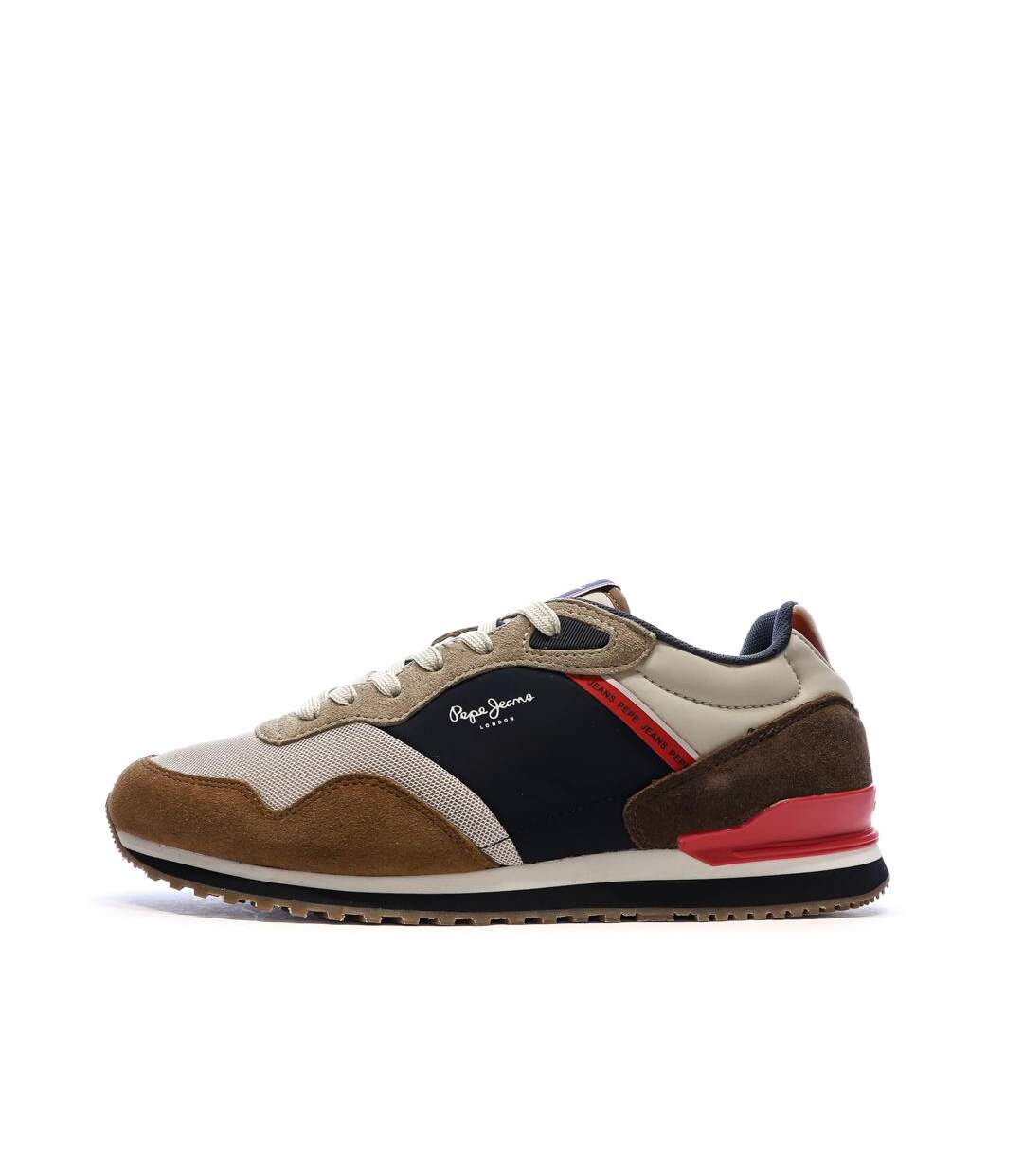 Baskets marron homme pepe jeans london life-1