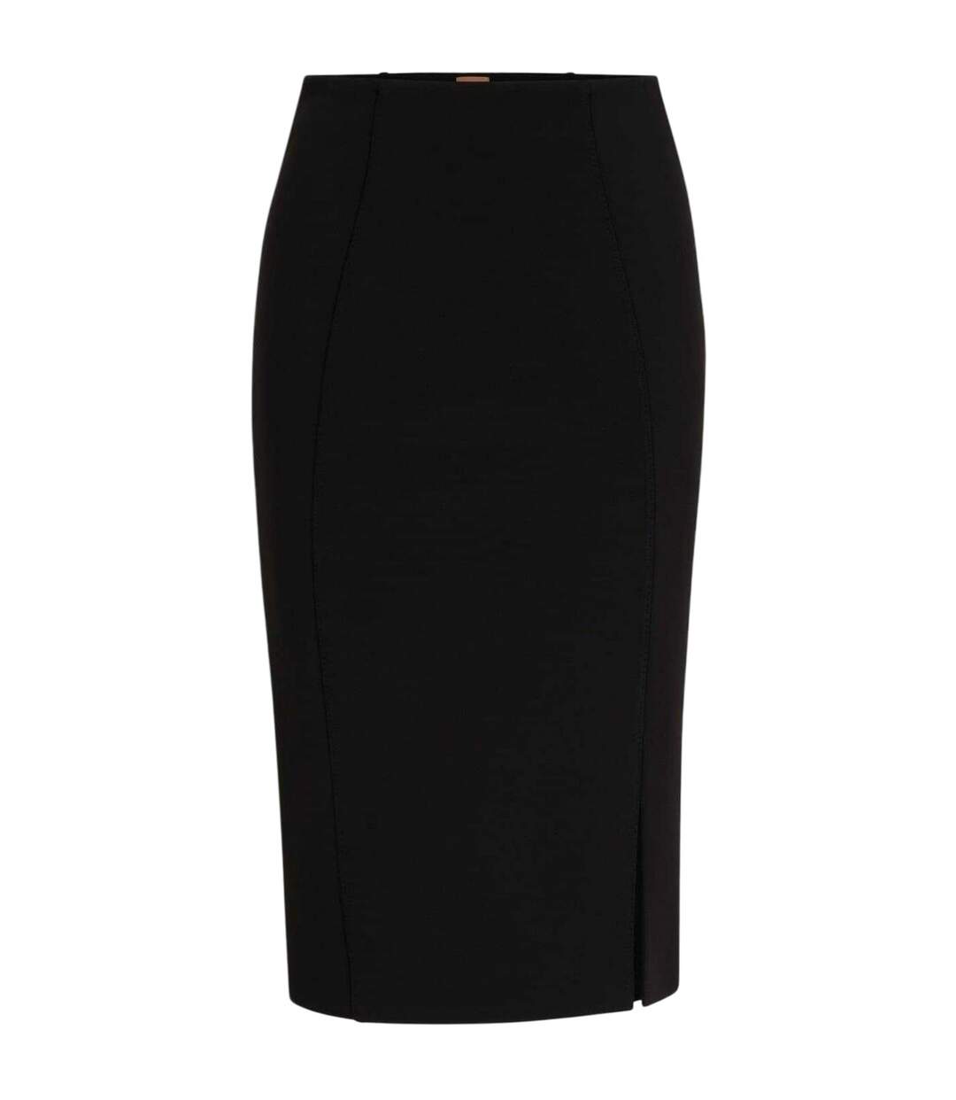 Womens/ladies Vukeva Midi Skirt Black Boss-2
