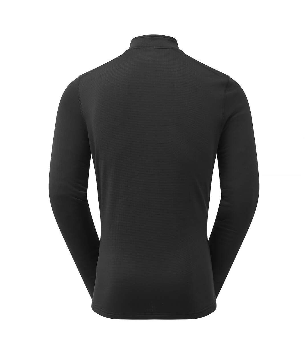 Mens Long Sleeve Fleece Half Zip Top with Thumb Loops for Hiking Outdoors-2