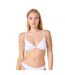 Haut de maillot de bain triangle armaturé blanc Macramé-2