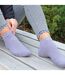 4 Pr Chaussettes Femme Bambou Respirantes Basses-4