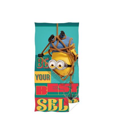 Be your best self phil beach towel green/multicoloured Despicable Me