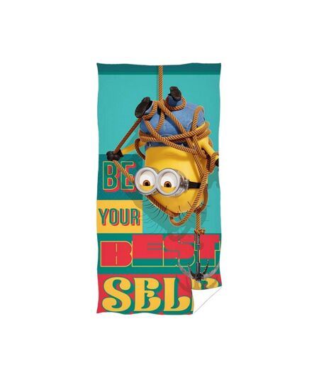 Be your best self phil beach towel green/multicoloured Despicable Me