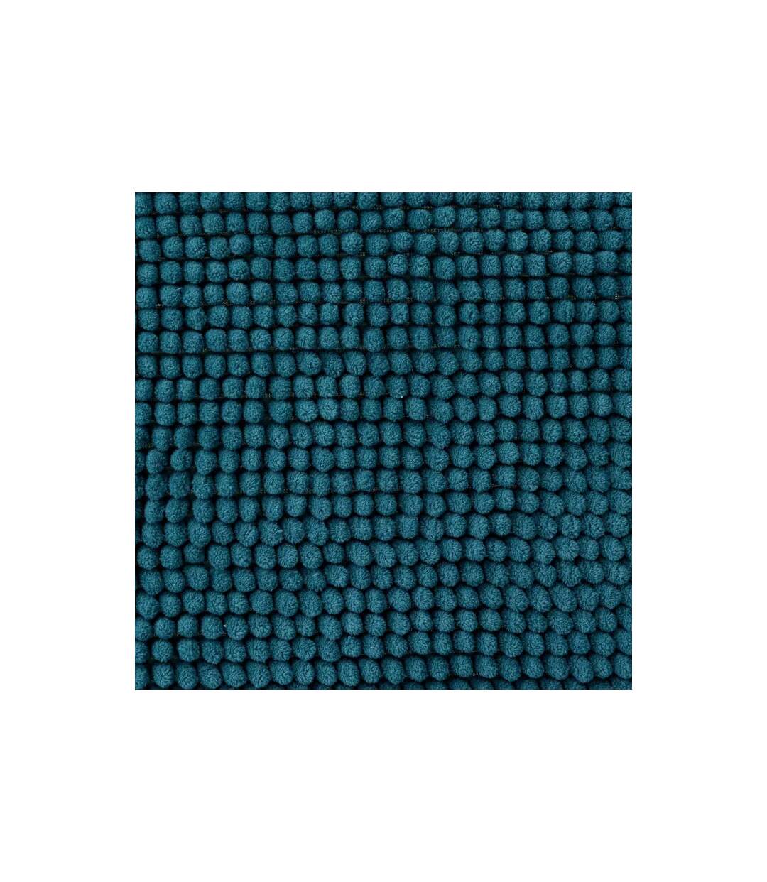 Tapis de Salle de Bain Chenille 50x80cm Bleu Pétrole-3