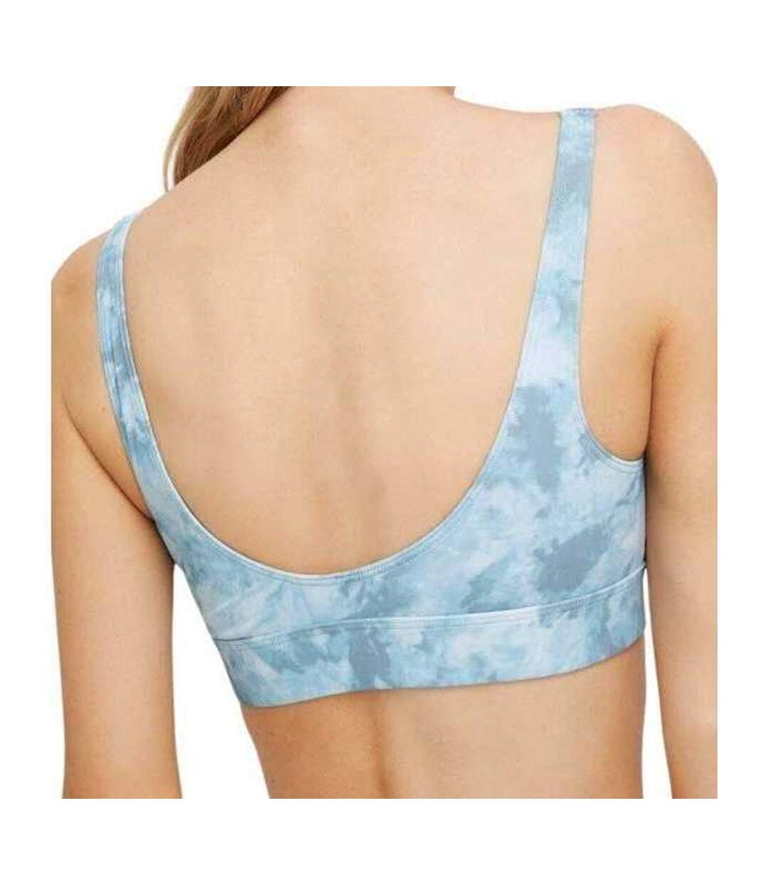 Haut De Maillot De Bain Motif/style Tie-dye Femme Bleu Calvin Klein-3