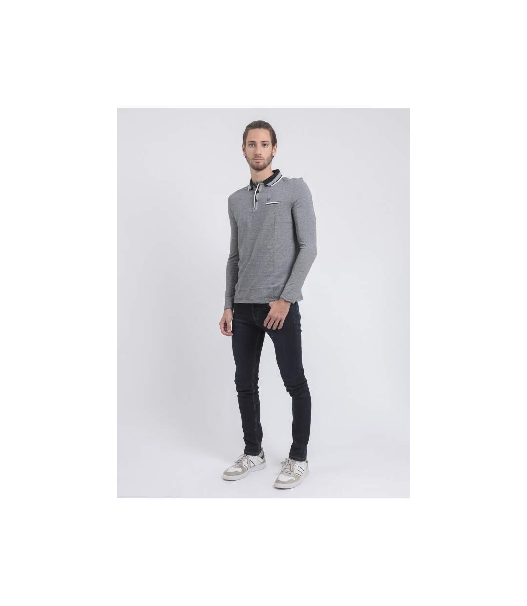 Polo manches longues pur coton PAMELVINE-4