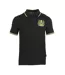 Polo Motif Emblème Adulte Noir Jaune Aquascutum-1