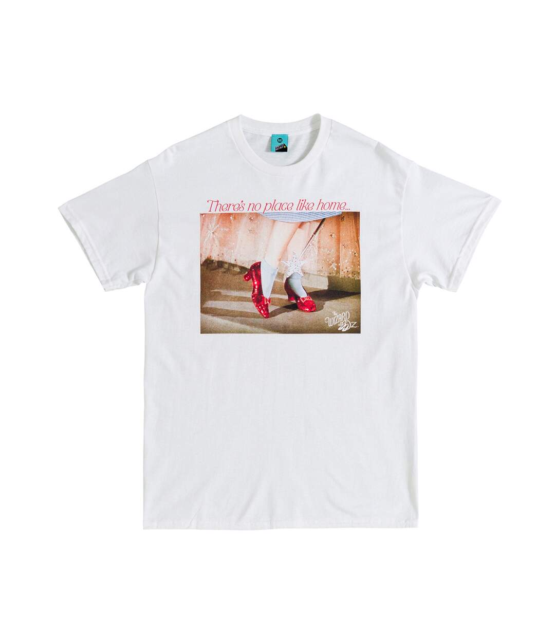 T-shirt Motif/style Pantoufles Rubis Adulte Blanc The Wizard Of Oz-2