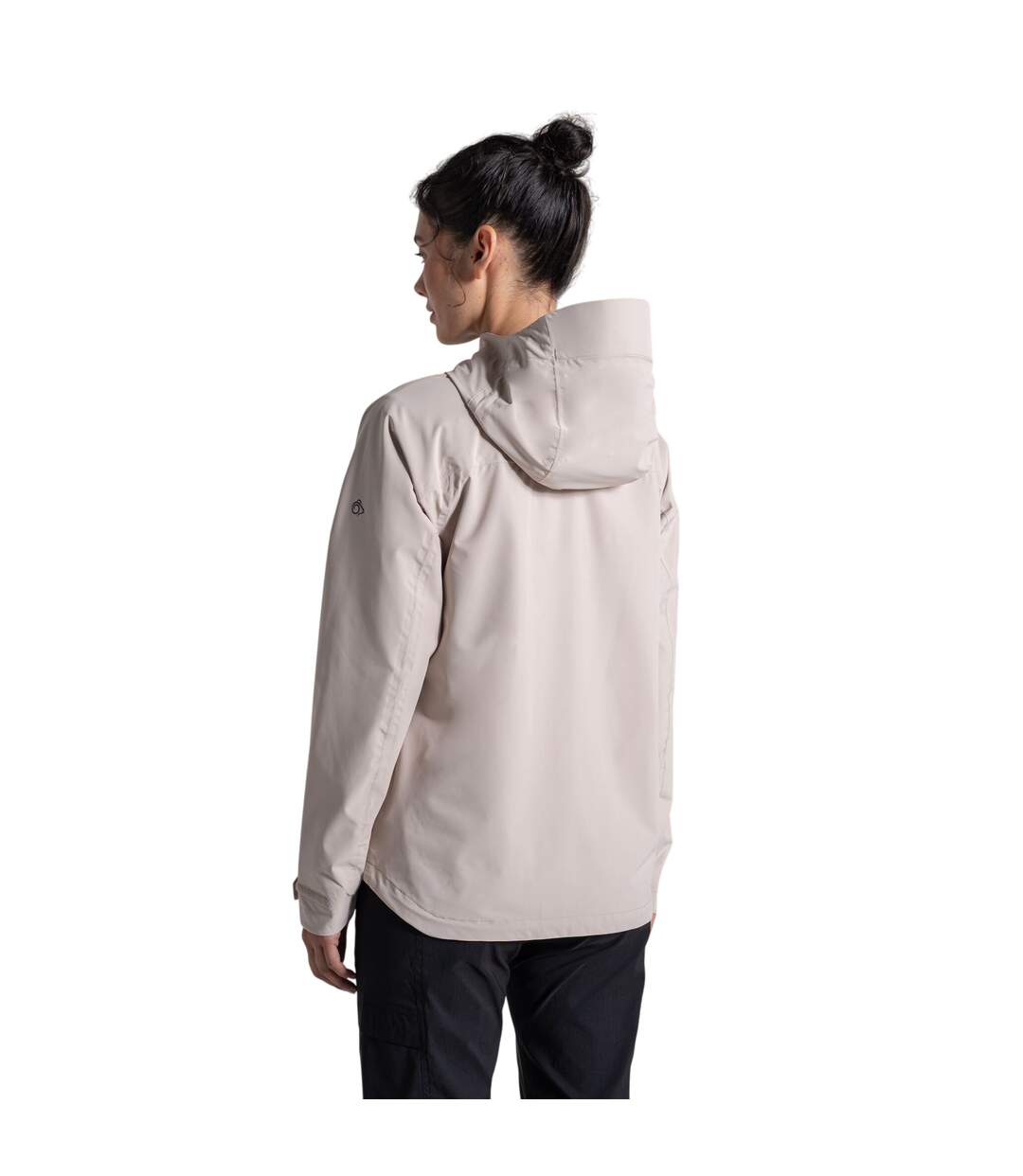 Womens/ladies Zohra Waterproof Jacket Soft Mushroom Craghoppers-3