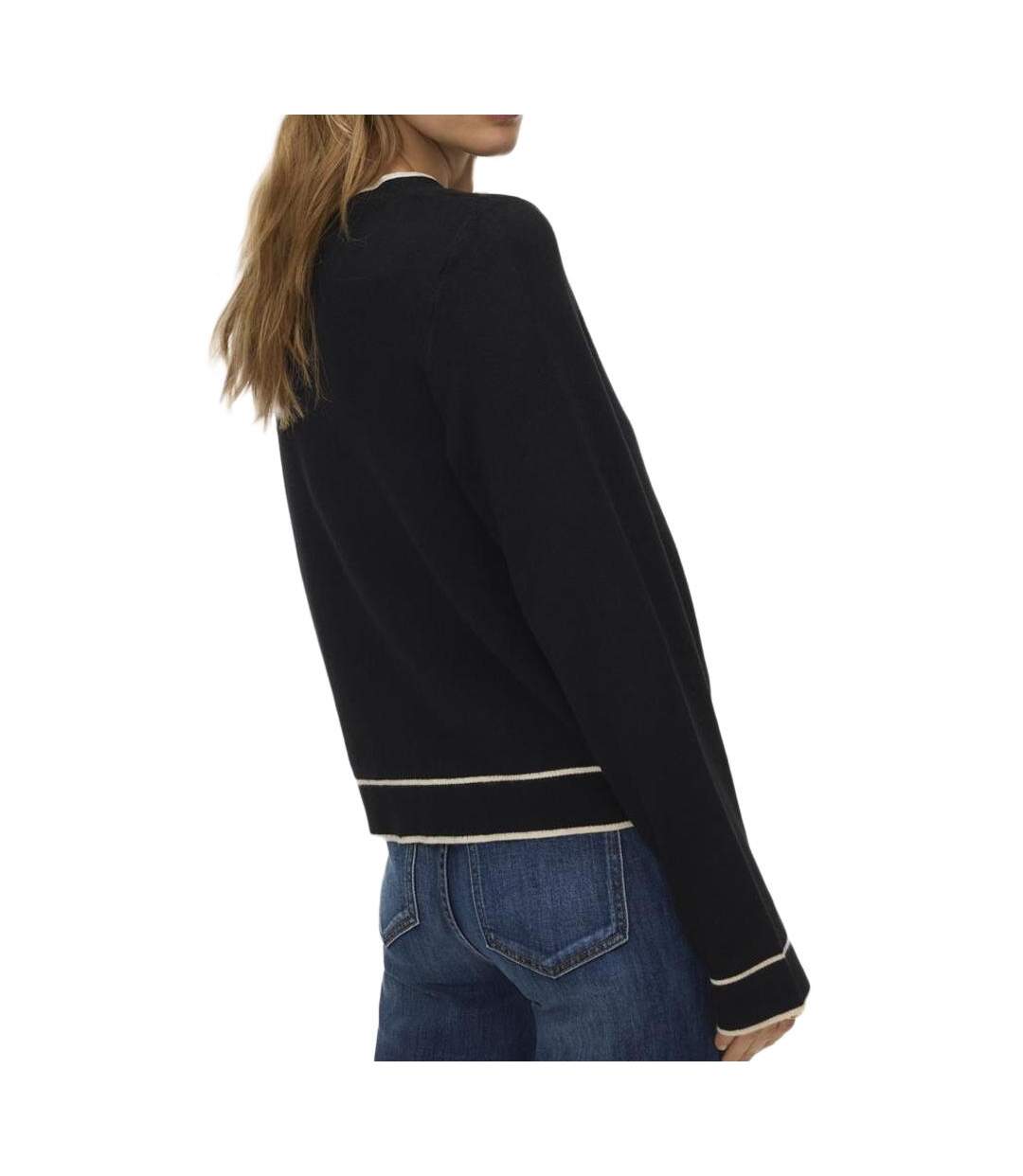 Pull noir femme vero moda gold-2