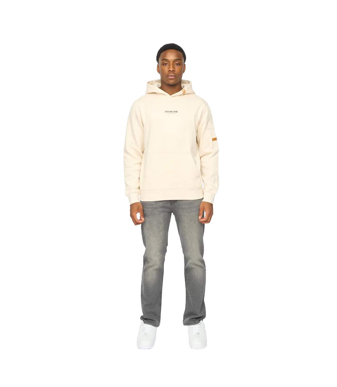Mens Brammers V2 Hoodie Off White Duck And Cover-4