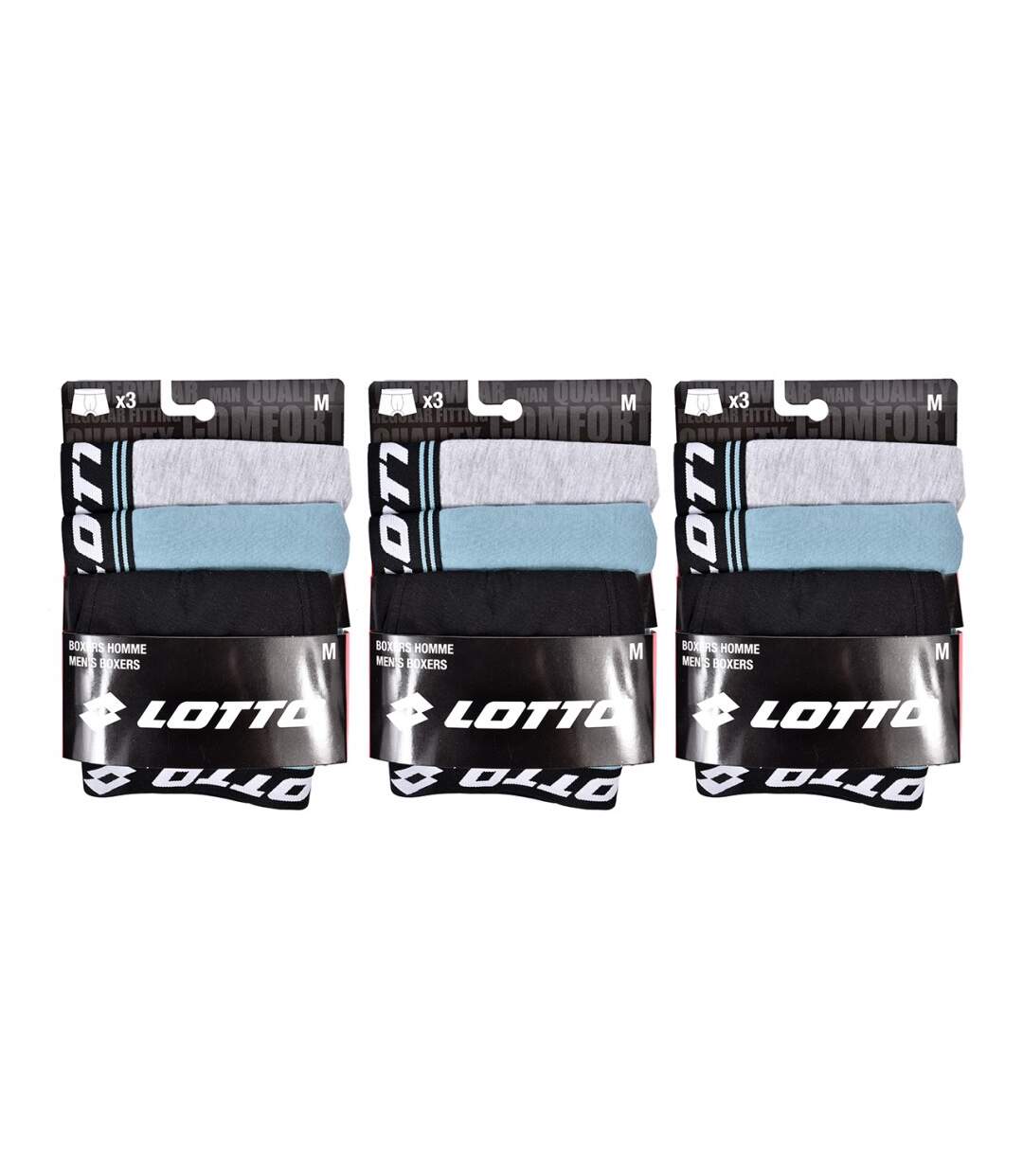 Boxer homme LOTTO - Pack de 9-3