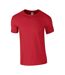 Gildan Mens Soft Style Ringspun T Shirt (Red) - UTPC2882-3