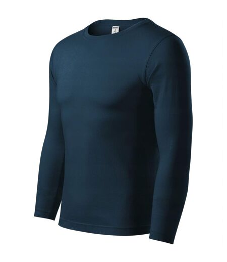 T-shirt Manches Longues Progress Homme Bleu Marine Foncé Malfini
