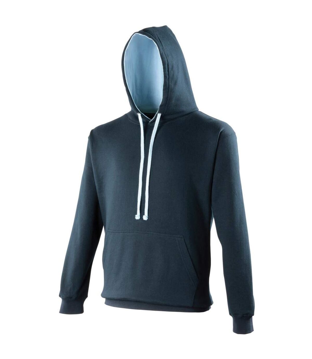 Awdis Varsity Hooded Sweatshirt / Hoodie (New French Navy/Sky Blue) - UTRW165