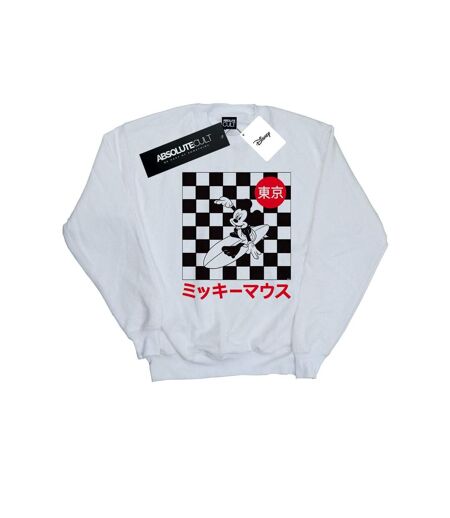 Disney Sweat-shirt de surf Mickey Mouse Femme/Ladies (Blanc) - UTBI28270