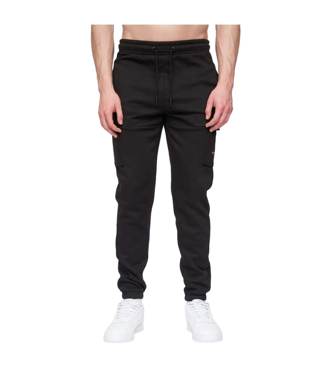 Pantalon de jogging moorehen homme noir Henleys-1