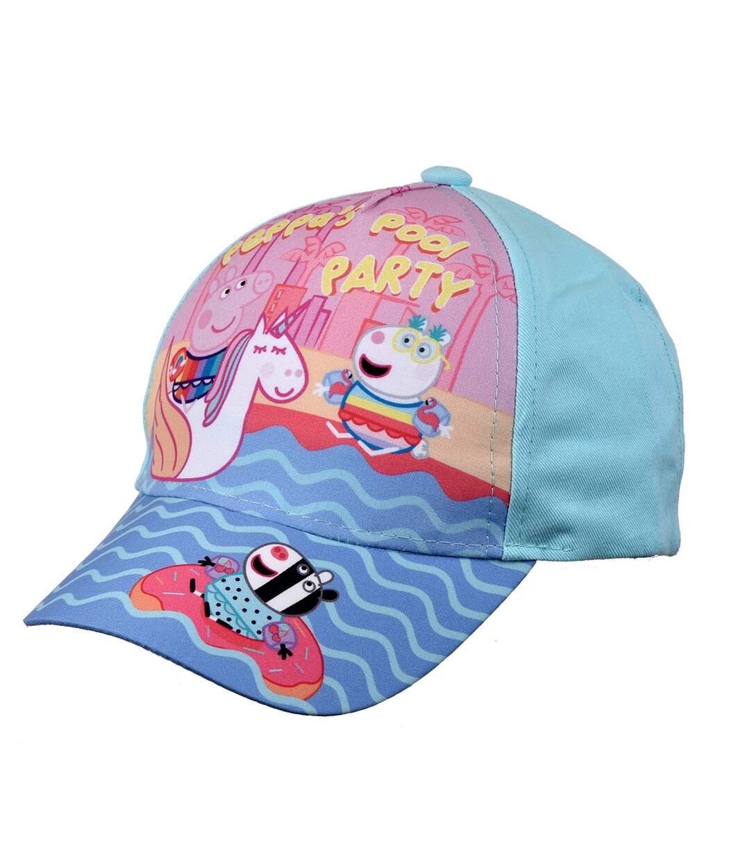 Casquette enfant MULTILICENCE: Pat Patrouille, Mickey, La reine des neiges, Marvel, Avengers.... Et4190 Peppa Pig Bleu-1