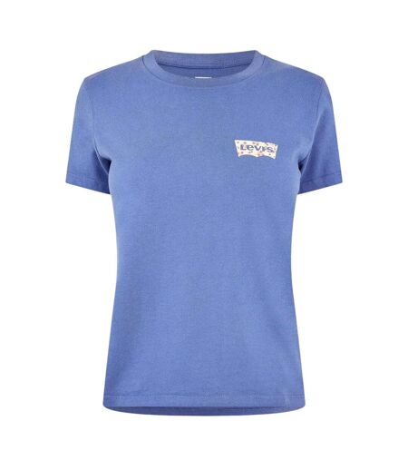 T-shirt Motif/style Floral Perfect Femme Bleu Fjord Levis