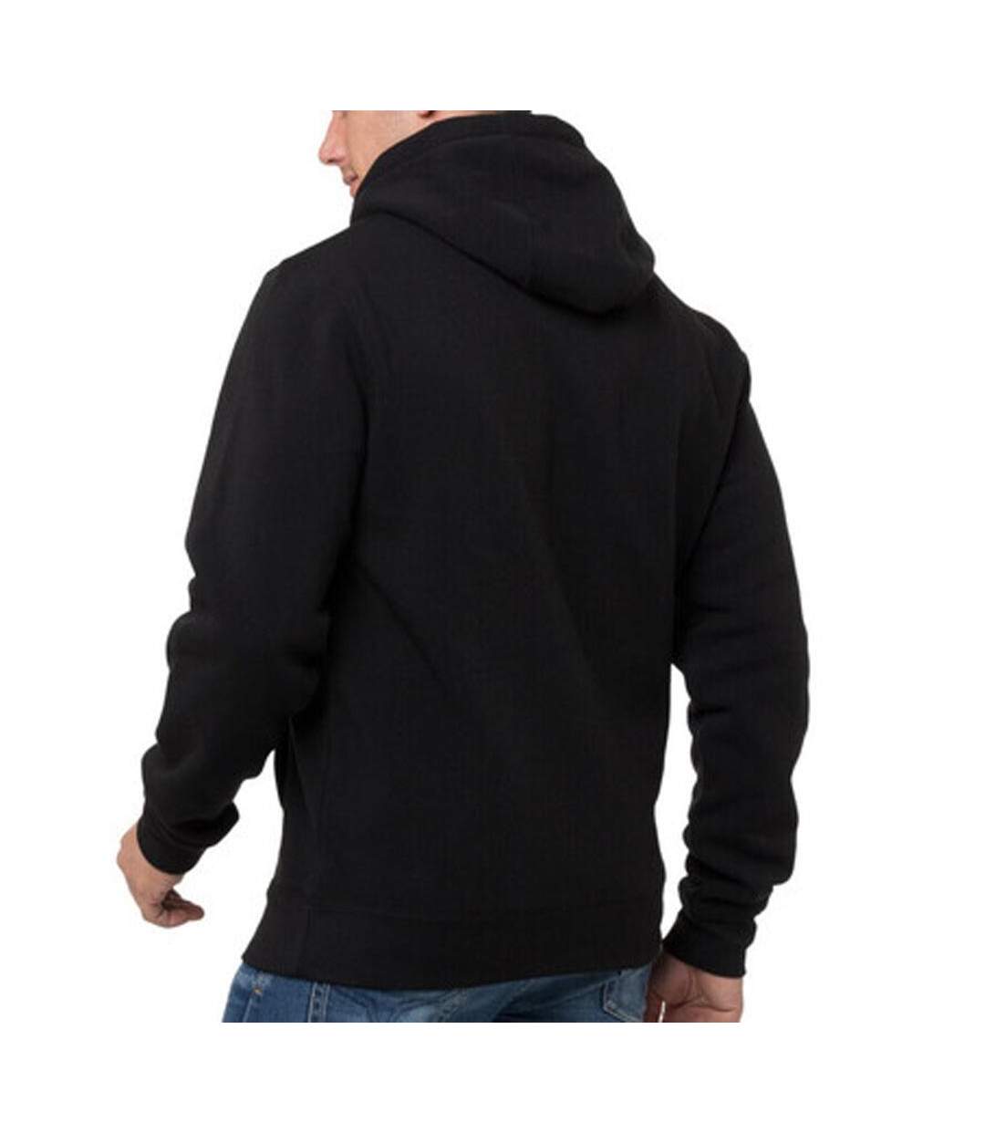 Sweat à capuche noir homme geographical norway fondant-2