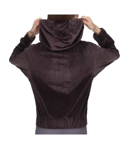 Veste en velours marron femme soul studio hoody
