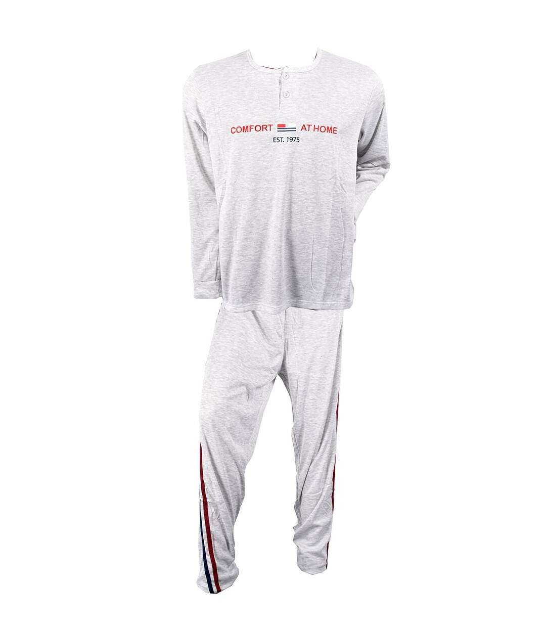 Pyjama Homme Long SWEET SECRET C2687 AT HOME GRIS-1