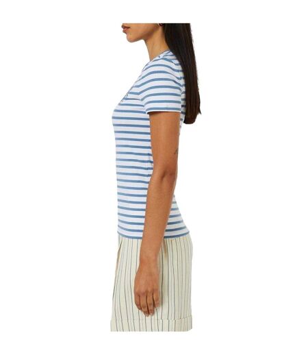 T-shirt Motif/style À Rayures Femme Blanc Azur Ralph Lauren