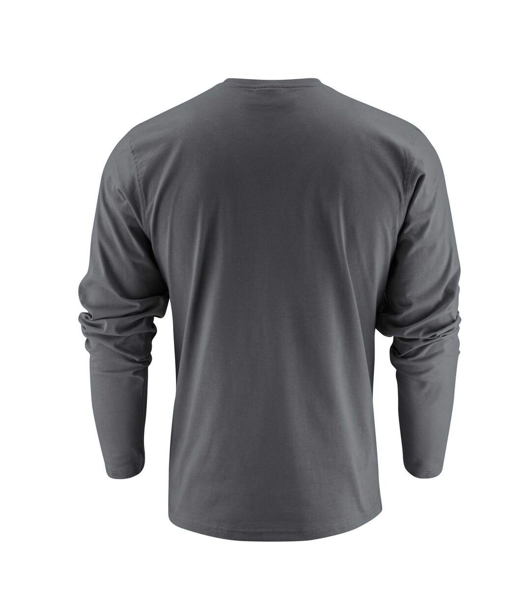 T-shirt Manches Longues Heavy Homme Gris Acier Printer-2