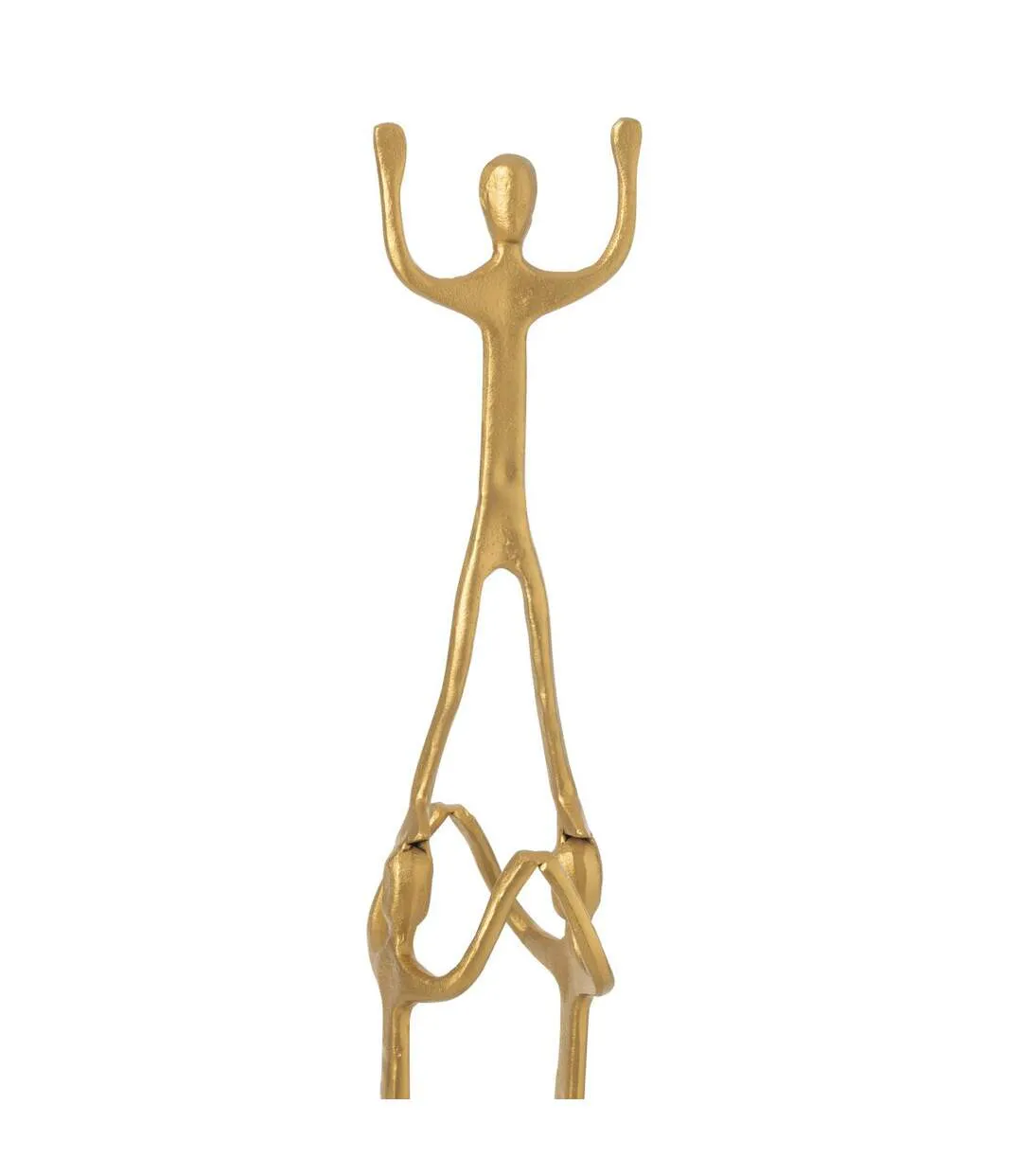 Statue Figurine en Métal Tower 147cm Doré-3