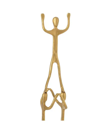 Statue Figurine en Métal Tower 147cm Doré