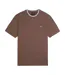 Mens Superfine Contrast Tipped Cotton Regular T-shirt Purple Lyle & Scott-2