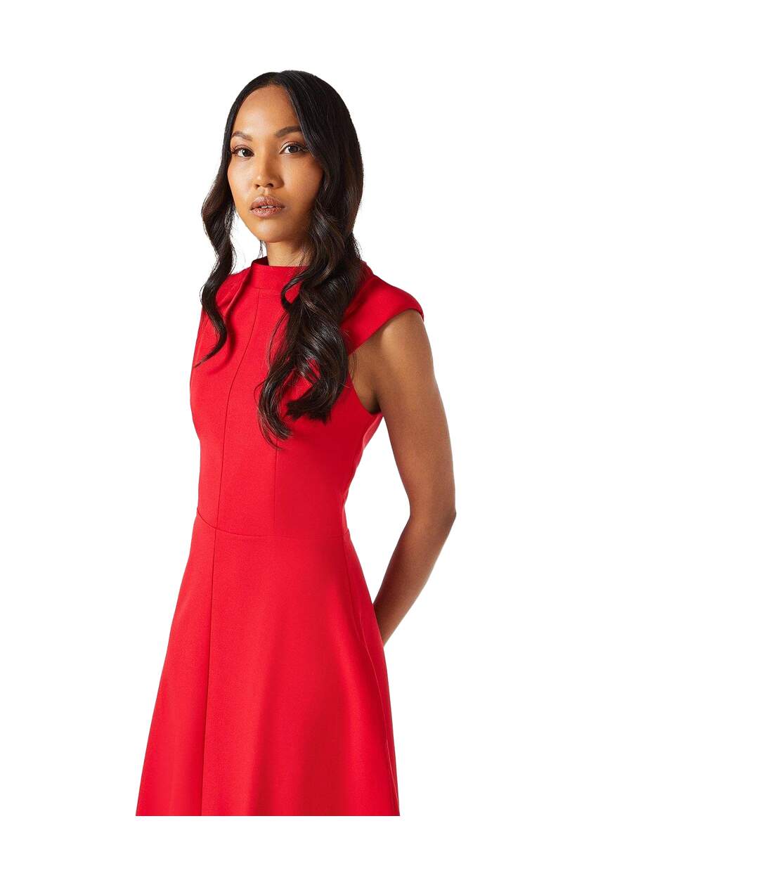 Robe mi-longue femme rouge Principles