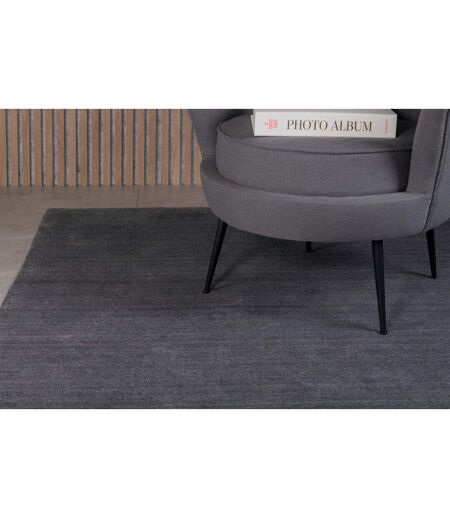 Tapis Déco en Laine Ulla 252x350cm Gris Foncé