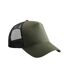 Casquette Trucker Adulte Vert Sombre Noir Beechfield-1