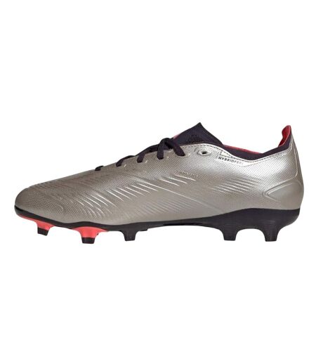 Chaussures De Foot Pour Terrain Ferme Predator League Homme Gris Rouge Adidas