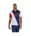 Polo Rugby Motif/style Rayure Diagonale Homme Bleu Marine Blanc Rouge Raging Bull-2