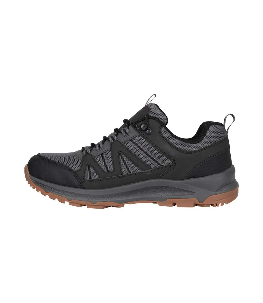 Mens Route Suede Waterproof Outdoor Walking Shoes Grey Mountain Warehouse-3