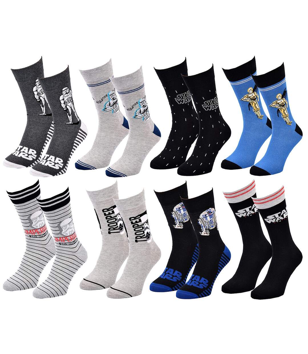 Chaussettes Pack Cadeaux Homme LICENCE Pack 8 Paires STW24